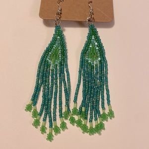Earrings, Hand Beaded